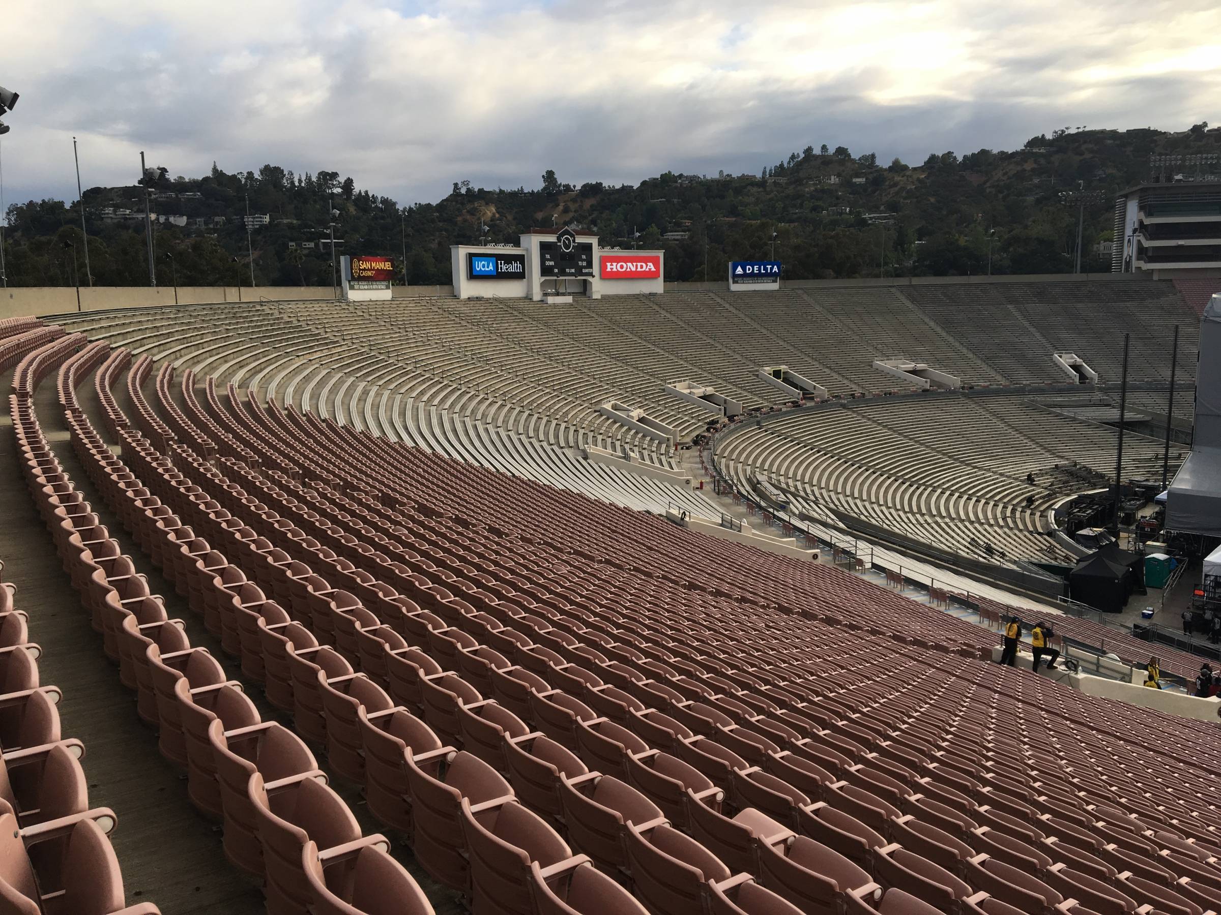 Rose Bowl Stadium chairback seating